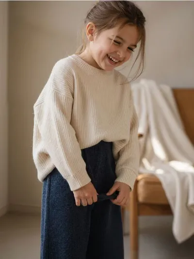 Wide leg farmerke