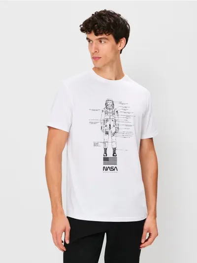 Pamučna majica s printom NASA
