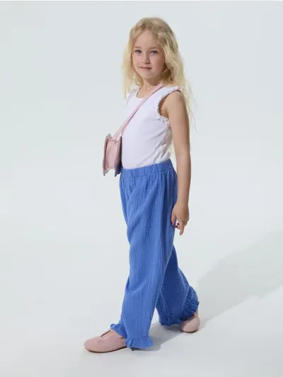 Wide leg farmerke