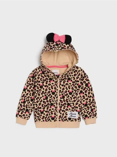 Dukserica na patent sa kapuljačom Minnie Mouse