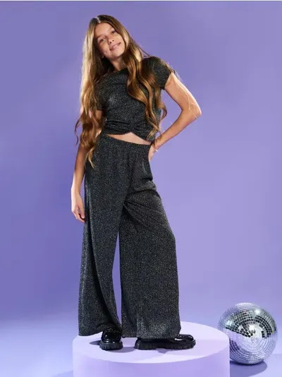Wide leg hlače