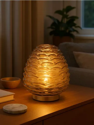 Stona lampa u obliku šišarke