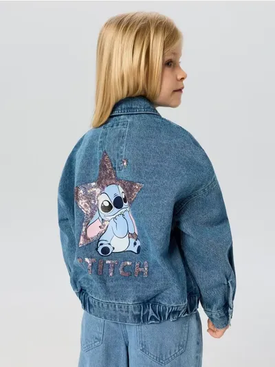 Teksas jakna s ispranim efektom Stitch