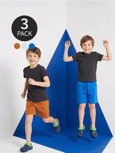 Šorc trenerka sa udjelom pamuka 3 pack