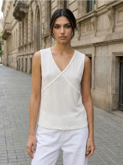 Bluza bez rukava s mješaviną viskoze