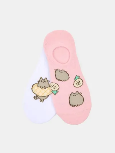 Rebraste čarape 2 pack Pusheen the Cat
