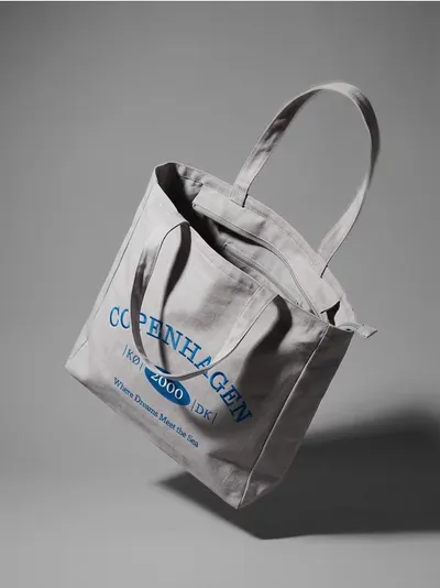Shopper torba sa vezenjem i dodatkom pamuka
