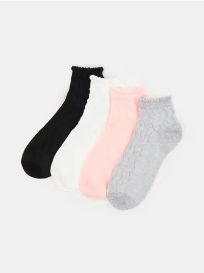 Rebraste čarape 4 pack
