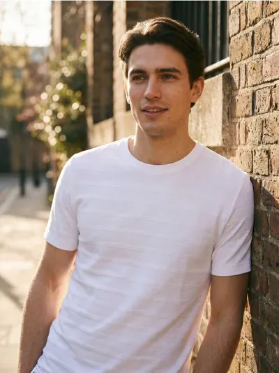 Pamučna slim fit majica kratkih rukava