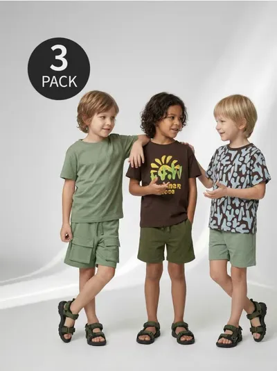 Pamučne majice s printom 3 pack