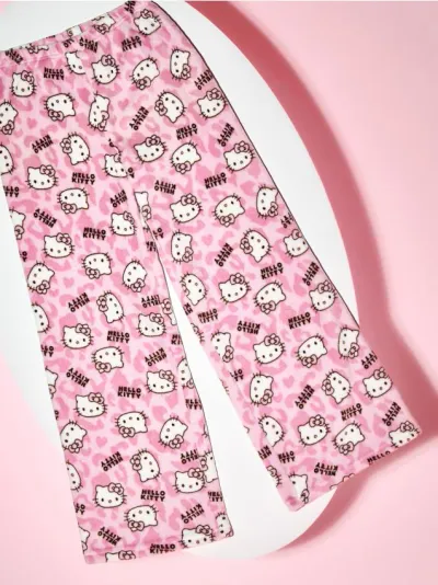 Donji dio pidžame od flisa Hello Kitty