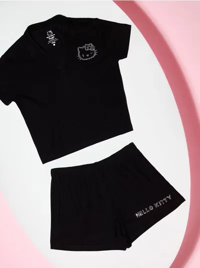 Dvodijelna pidžama s mješavinom viskoze Hello Kitty