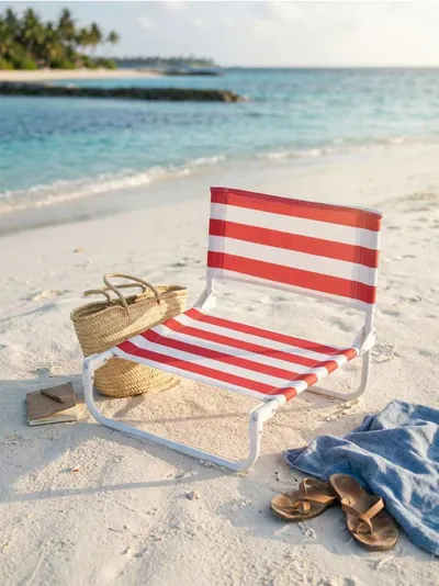 Ležaljka za plažu sa prugama