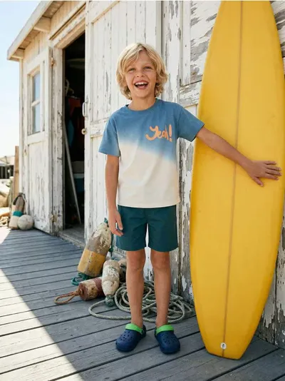 Pamučna majica sa ombre dezenom