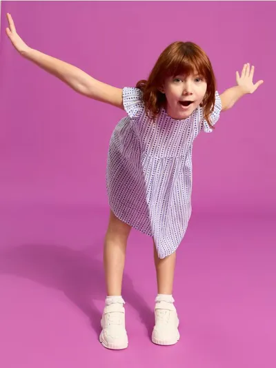 Babydoll haljina od viskoze s uzorkom srca