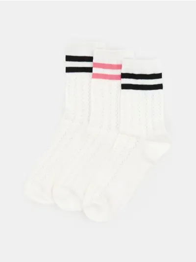 Rebraste čarape 3 pack