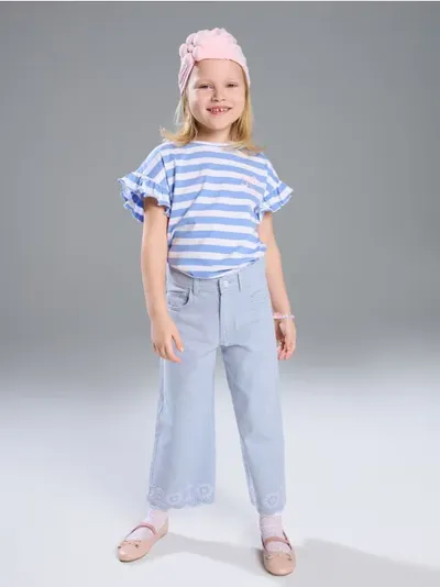 Wide leg farmerke
