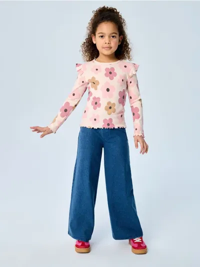 Wide leg farmerke