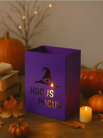 Samostojeća LED dekoracija za Noć vještica s motivom vještičjeg šešira