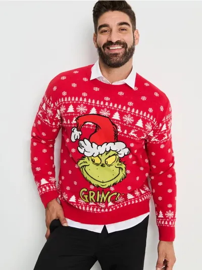 Džemper sa božićnim motivom Grinch