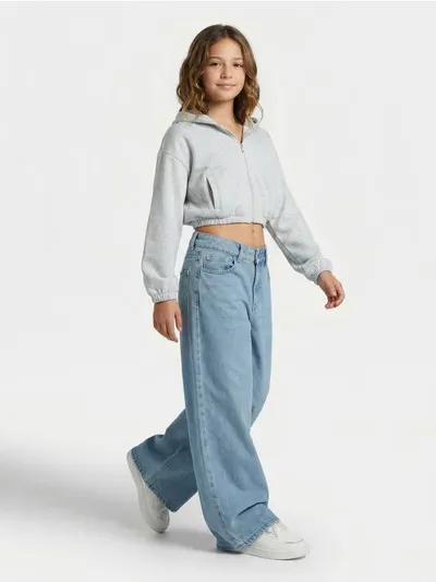 Wide leg farmerke sa ispranim efektom