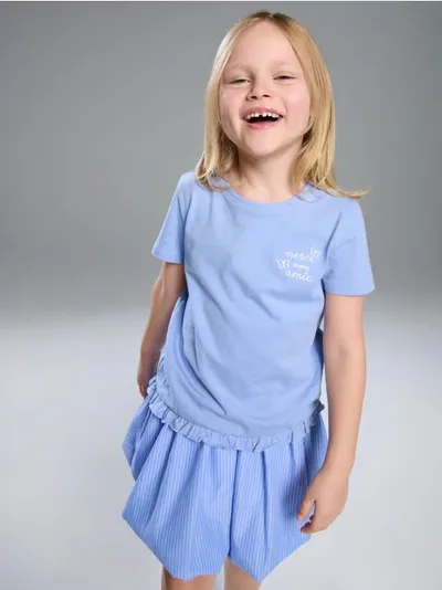 Pamučna majica sa izvezenim natpisom