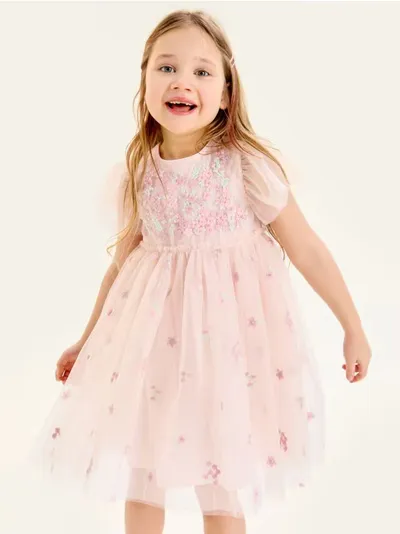Tila haljina babydoll s cvjetnim motivom