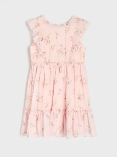 Tulle babydoll haljina sa cvjetnim uzorkom