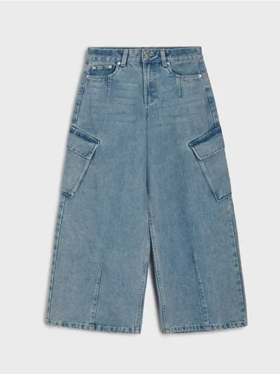 Wide leg oversize farmerke sa ispranim efektom