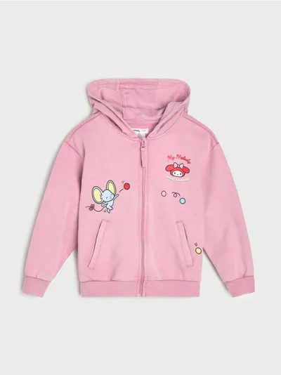 Dukserica na patent sa kapuljačom My Melody