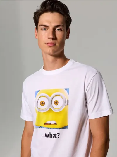 Pamučna majica s printom Minions