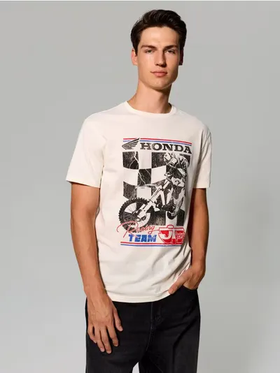 Pamučna majica s printom Honda