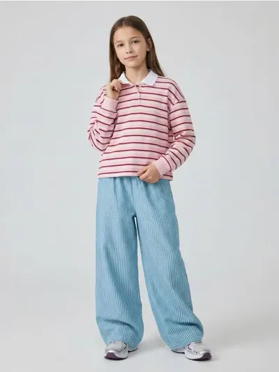 Wide leg farmerke