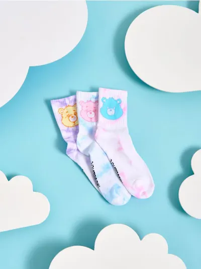 Čarape sa printom 3 pack Care Bears