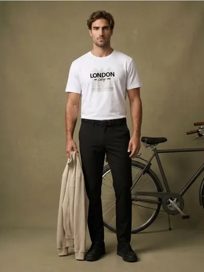 Pamučna majica s natpisom London