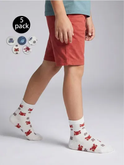 Set čarapa s morskim motivom 5 pack