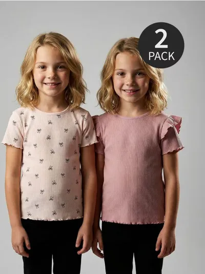 Rebrasta majica 2 pack