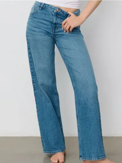 Wide leg farmerke