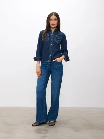 Wide leg farmerke