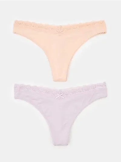 Tanga gaćice visokog struka 2 pack