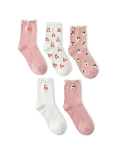 Čarape s voćnim motivom 5 pack
