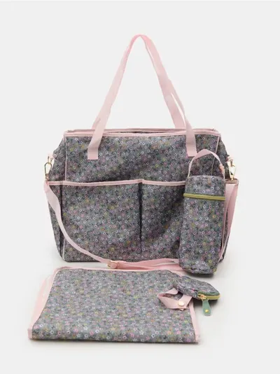 Torba i pribor za kolica sa cvjetnim motivom 4 pack