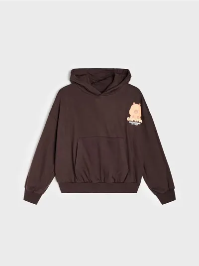 Hoodie dukserica s printom kapibare