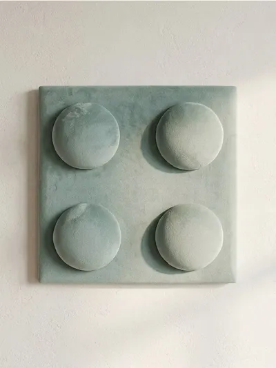 Baršunasti tapacirani panel u obliku kocke