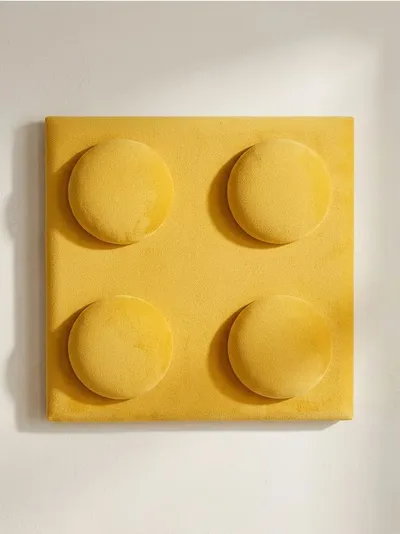 Baršunasti tapacirani panel u obliku kocke