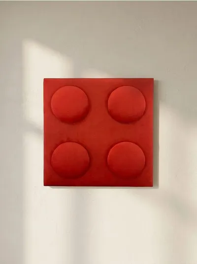Baršunasti tapacirani panel u obliku kocke