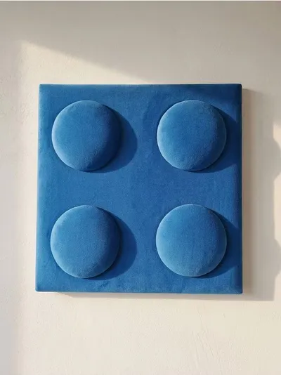 Baršunasti tapacirani panel u obliku kocke