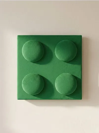 Baršunasti tapacirani panel u obliku kocke