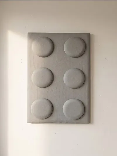Baršunasti tapacirani panel u obliku kocke