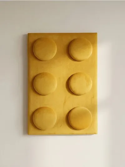 Baršunasti tapacirani panel u obliku kocke